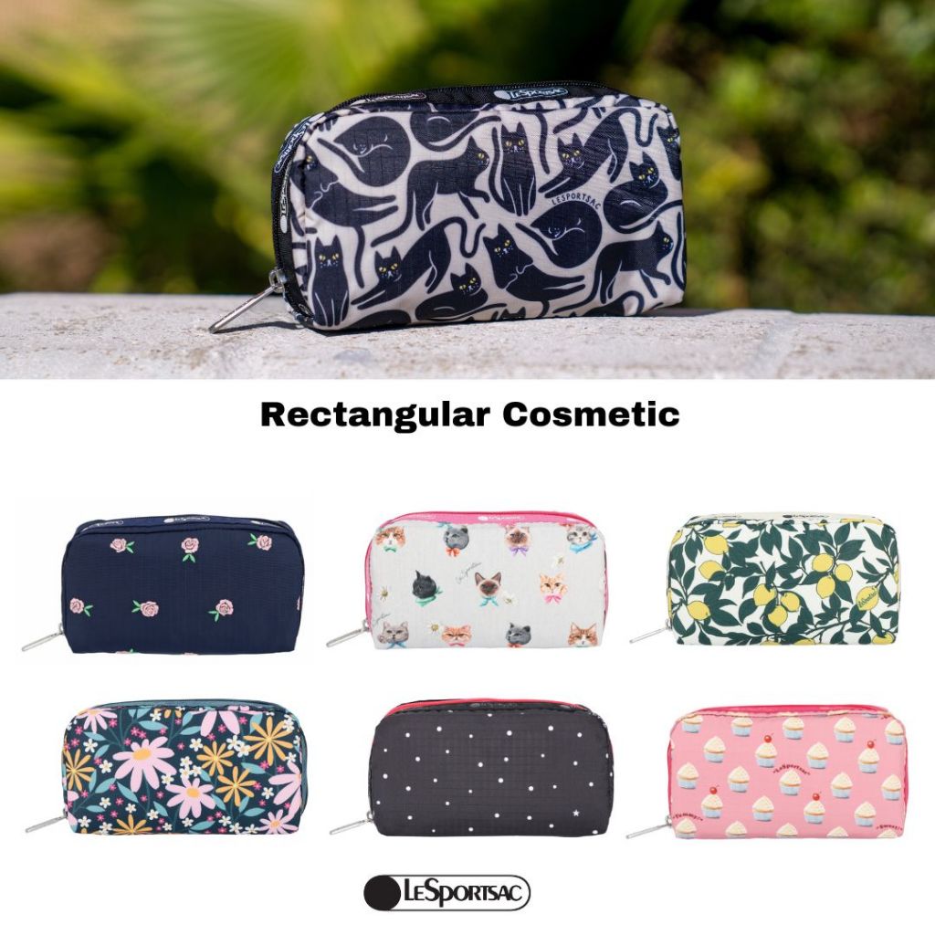 Lesportsac Rectangular Cosmetic Bag กระเป๋าเครื่องสำอาง Style 6511