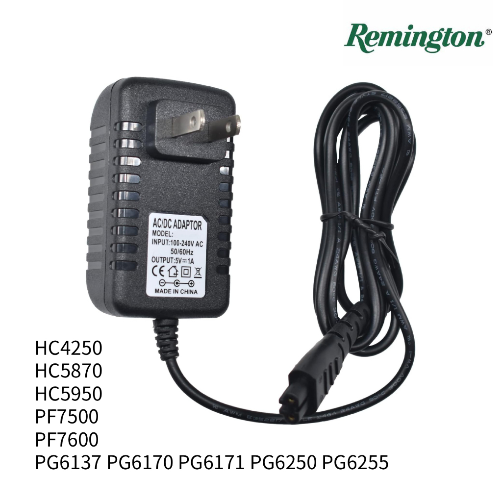 สายชาร์จสำรองสำหรับปัตตาเลี่ยน Remington 5V สายชาร์จโกนหนวดHC4250 HC5870 PF7500 PF7600Shaver charger