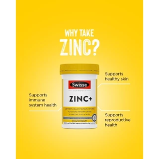 Swisse Zinc+ ลบรอยดำสิว + เสริมสร้างภูมิคุ้มกัน EXP02/2028