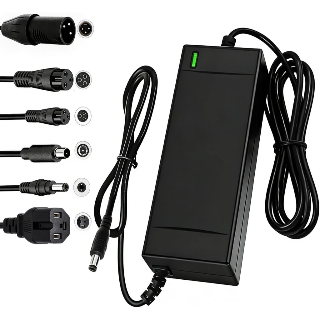 ที่ชาร์จจักรยานไฟฟ้า 54.6V 2A ชาร์จเร็ว สำหรับแบตเตอรี่ 48V ป้องกันชาร์จมากเกินไป City/Beach Lectric