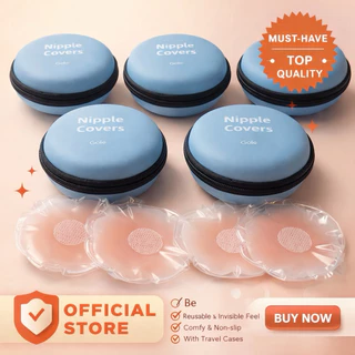 แผ่นแปะจุกนม ซิลิโคน กันโป๊ Nipple Cover บางเนียน กันน้ำ ใช้ซ้ำได้ 4 ชิ้น / 16 ชิ้น