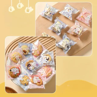 ถุงฝากาว ใส่ขนม OPP ใส่คุกกี้ size 7x10 ซม. แพ็ค100ใบ ตกแต่ง DIY ของน่ารัก ลายน่ารัก ลายการ์ตูน