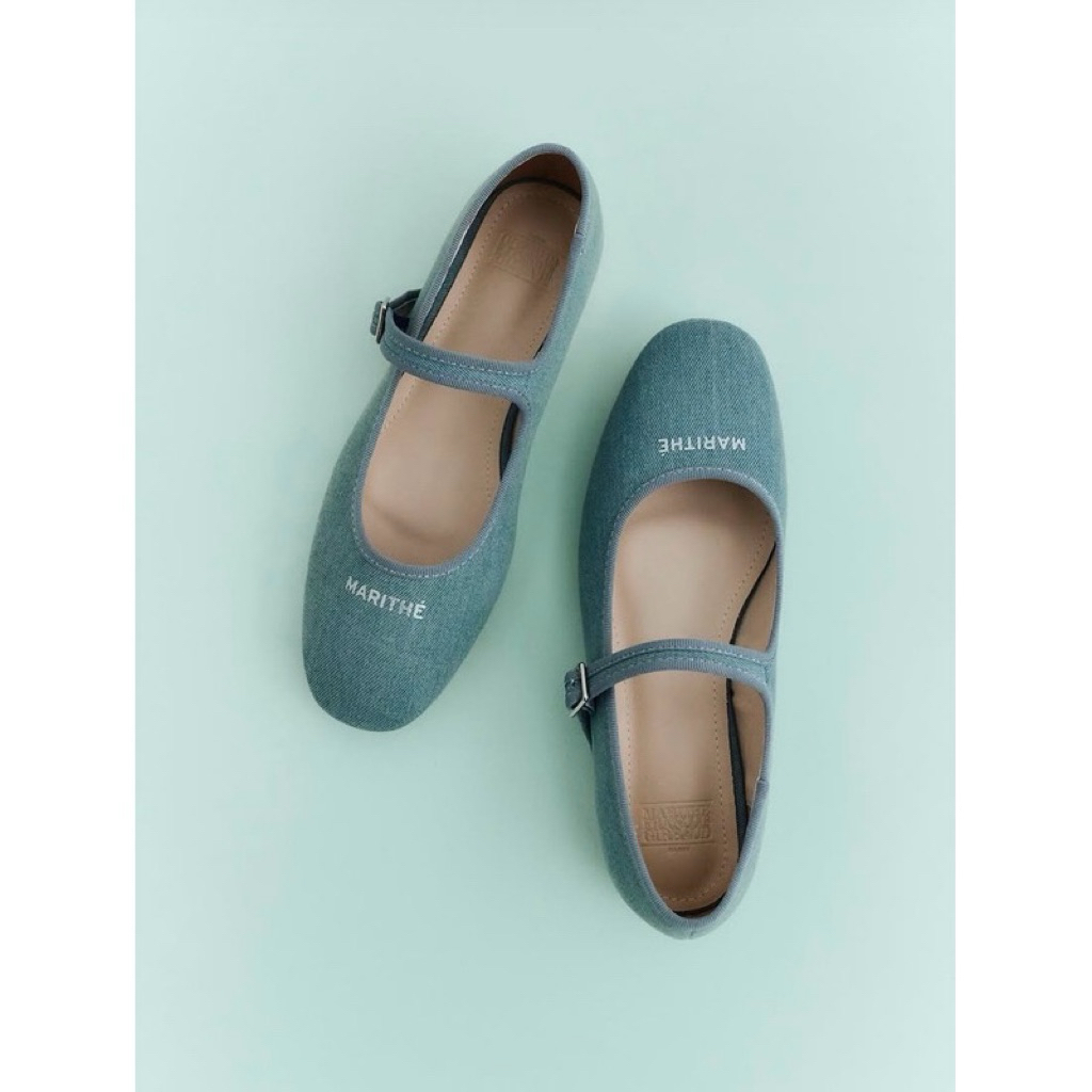 ส่งต่อ marithe franois girbaud denim mary jane shoe ของแท้ค่ะ size 240