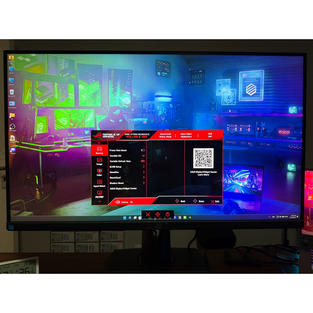 จอคอม ASUS ROG Strix XG32UCG 32" 4K 160Hz / FHD 320Hz