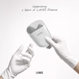 Gua Sha Lanos (กัวซาลานอส +เคสหนัง) เหมาะสำหรับนวดหน้า มีน้ำหนัก ไม่ต้องออกแรงเยอะ , ตกไม่แตก รักษาความเย็นได้ดี