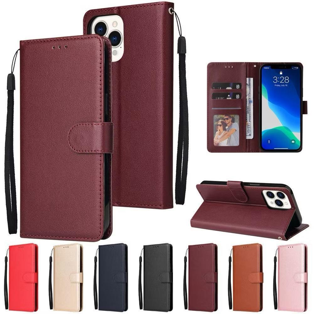 เคสแบบพับได้สำหรับ iPhone 16 Pro Max 16E 16Plus 16Pro 16promaxเคสกระเป๋าหนัง ใส่บัตร ป้องกันโทรศัพท์ แม่เหล็กล็อค แถมสาย