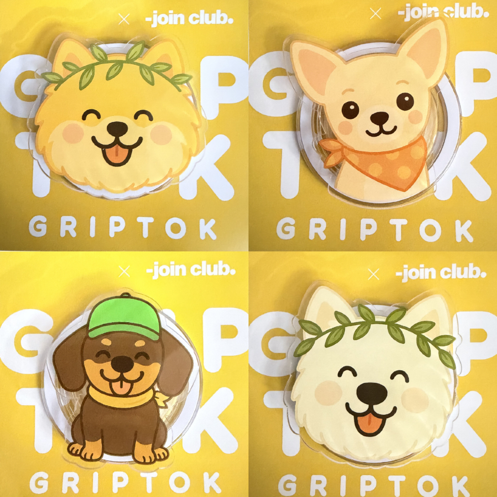 [พร้อมส่ง] Join The Club Griptok - Cute On Cloud Collection กริ๊บต็อกแม่เหล็ก