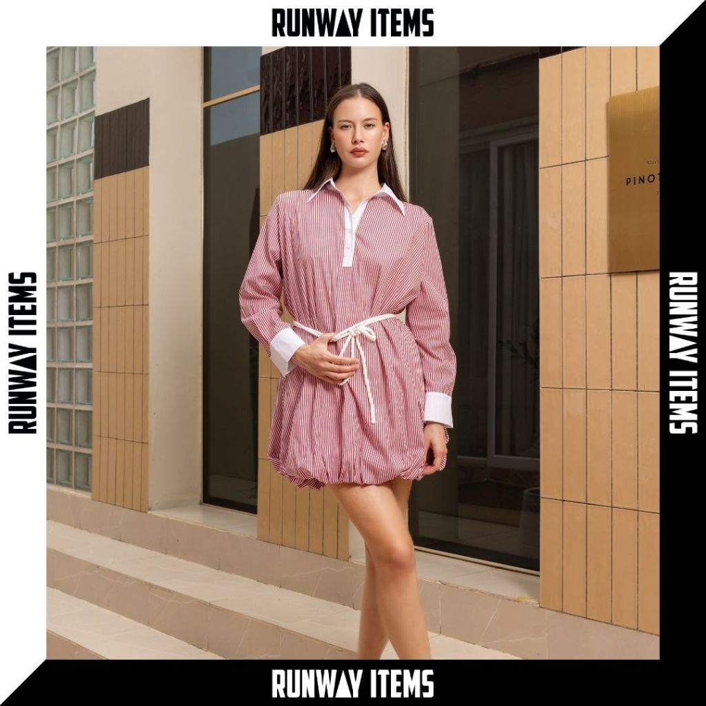 Runway Items | เดรสเชิตบอลลูนลายทาง