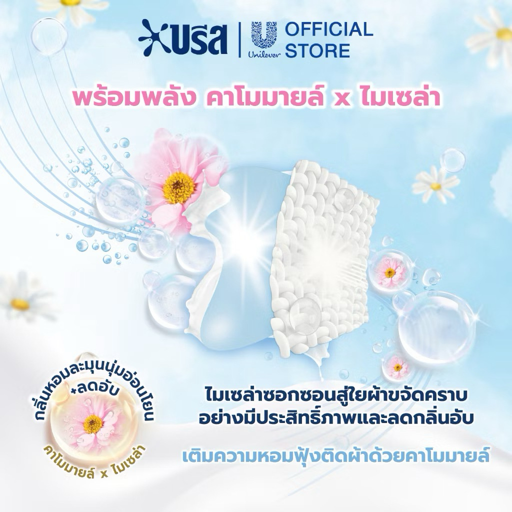 [Setซัก+ปรับ] เพียว แฮปปี้ บรีส น้ำยาซักผ้า 530 มล. และ คอมฟอร์ท บิวตี้เพอร์ฟูม น้ำยาปรับผ้านุ่ม 450 มล. รูปที่ 3