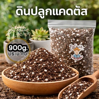 ดินปลูกแคคตัส ไม้อวบน้ำ รากเดินสะดวก ดินโปร่ง ระบายน้ำไว ใส่กระถาง8นิ้วพอดี น้ำหนักประมาณ900กรัม