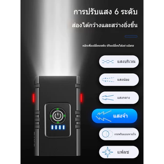 ไฟจักรยานด้านหน้า ที6 นํา ไฟหน้าจักรยานแบบชาร์จไฟได้สําหรับกลางคืนขี่ของขวัญวันหยุด