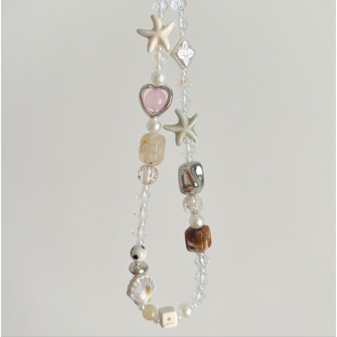 earika.earrings - seabloom charm strap สายคล้องโทรศัพท์ พวงกุญแจ ปลาดาว ทะเล รูปที่ 4