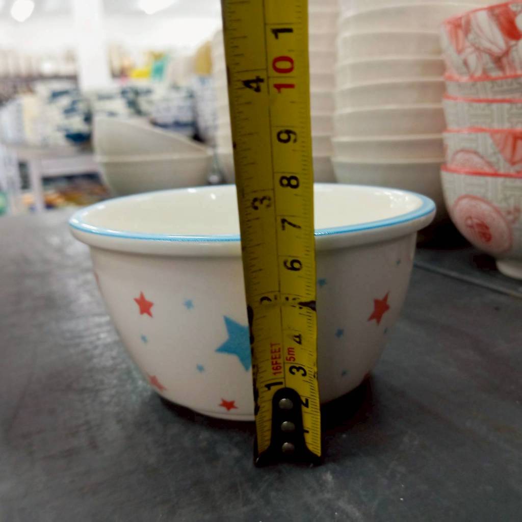 ถ้วยน้ำจิ้ม 4.5 นิ้ว ถ้วยเซรามิก ถ้วยซุป ถ้วยลายดาว ทำจากเซรามิกเนื้อดี เข้าไมโครเวฟได้ ราคา ถูกที่สุด ดีลบีเคเค แกลเลอรีภาพที่ 4