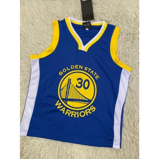 ชุดบาสเก็ตบอลเด็กสีกรมเบอร์30สกรีนชื่อCURRYเสื้อ+กางเกง
