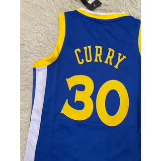 ชุดบาสเก็ตบอลเด็กสีกรมเบอร์30สกรีนชื่อCURRYเสื้อ+กางเกง