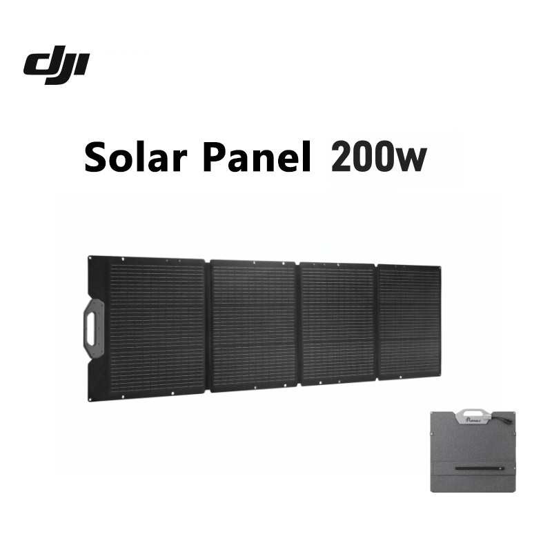 【พร้อมส่ง】DJI 200Wแผงโซลาร์เซลล์พับได้แบบพกพา  DJI Power 2000/1000 V2/1000 Mini/500 อุปกรณ์เสริมแหล่งจ่ายไฟกลางแจ้ง DJI