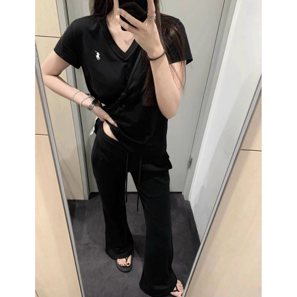 พร้อมส่ง 9158 เสื้อคอวีแขนสั้น ปักลายช่วงอก ทรงใส่สบาย เนื้อผ้าดี งานสวย TAG:WG.WE ราคา ถูกที่สุด ดีลบีเคเค แกลเลอรีภาพที่ 9