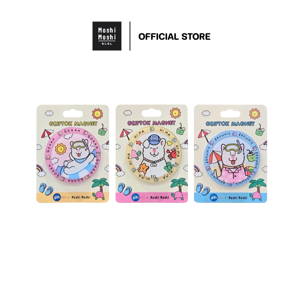 Moshi Moshi x GDH GOHAN Griptok แม่เหล็กติดโทรศัพท์ ลิขสิทธิ์แท้ รุ่น 8100051008-51010