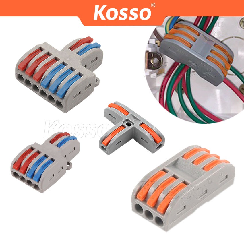 Kosso ข้อต่อสายไฟ ขั้วต่อสายไฟ เต๋าต่อสาย มาตรฐานโรงงาน