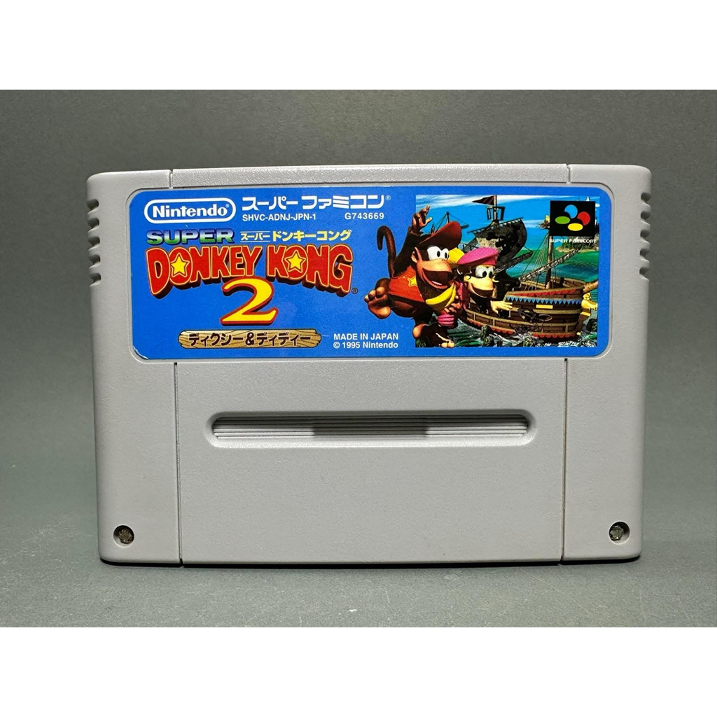 (4) ตลับแท้ Super Famicom(japan)(sfc)  Super Donkey Kong 2: Dixie & Diddy