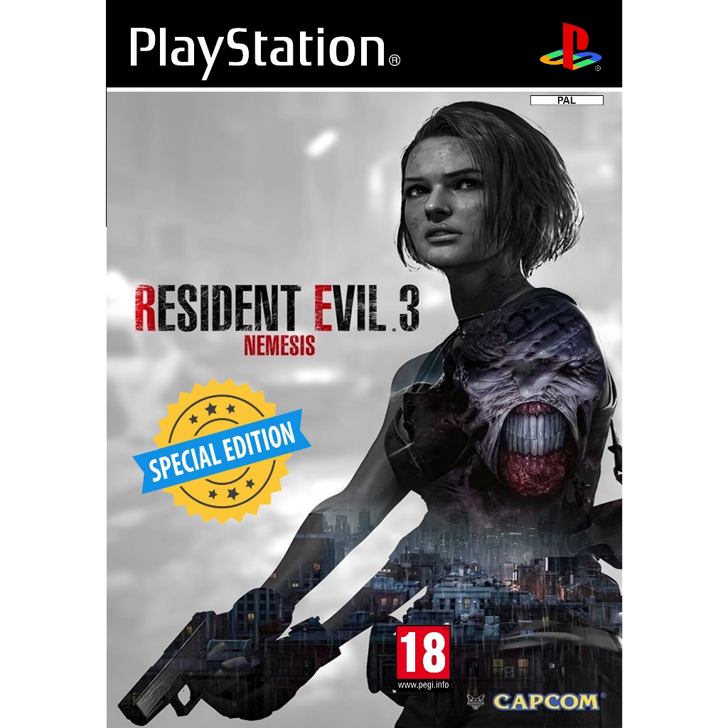 PlayStation1 - Resident Evil 3 : Nemesis Remake - เวอร์ชั่นพิเศษ!!!