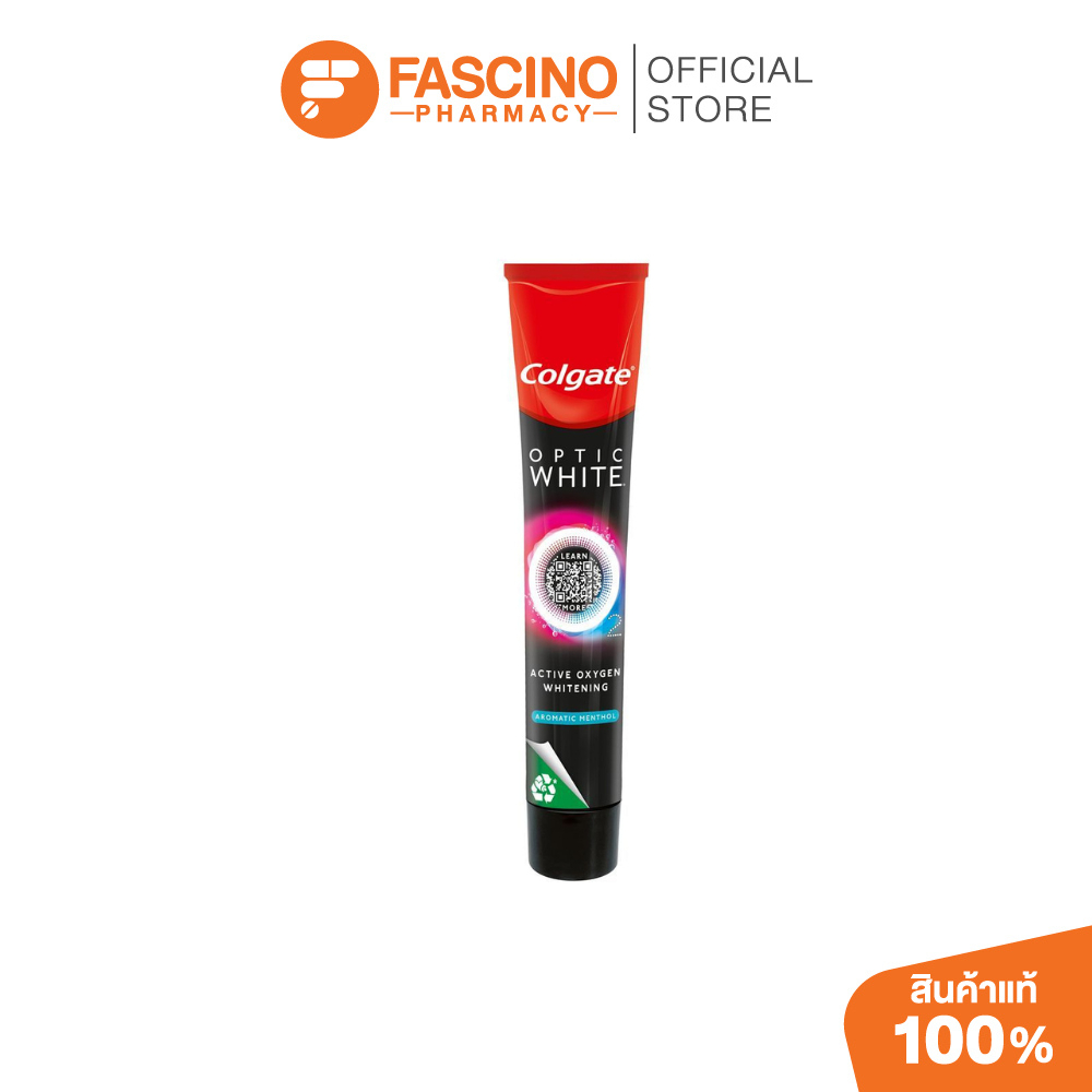 Colgate Optic White O2 Aroma Menthol 35g คอลเกต ยาสีฟันฟันขาว กลิ่นเมนทอล