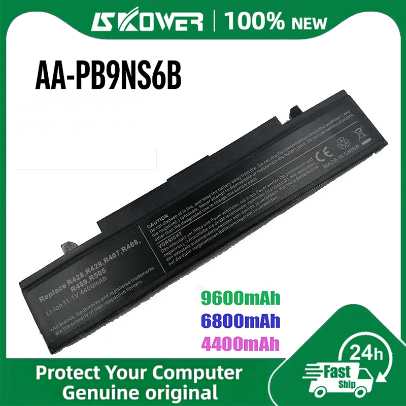 แบตเตอรี่แล็ปท็อปใหม่ ความจุ 9600mAh สำหรับ Samsung AA-PB9NS6B AA-PB9NC6B PL9NC6W NP350V5C 355V5C NP