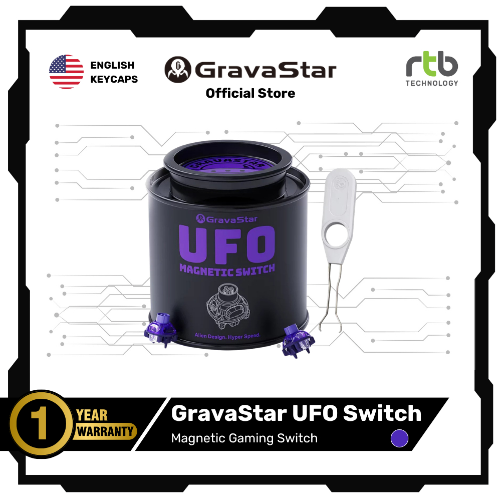 GravaStar UFO Magnetic Switch Set with Puller เซ็ท UFO Switch พร้อมตัวดึงสวิตช์