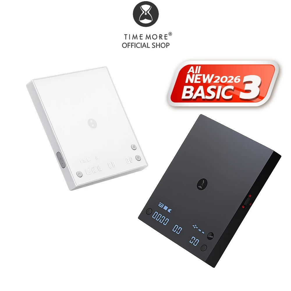 ✨🆕2026 TIMEMORE OFFICIAL Mirror Basic 3 Coffee Scale เครื่องชั่งกาแฟดิจิทัล ครื่องชั่งกาแฟ ประกัน 1 ปี