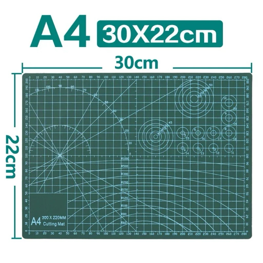 TAMIYA 74118 แผ่นรองตัดขนาด A4 Cutting Mat A4 สีเขียว