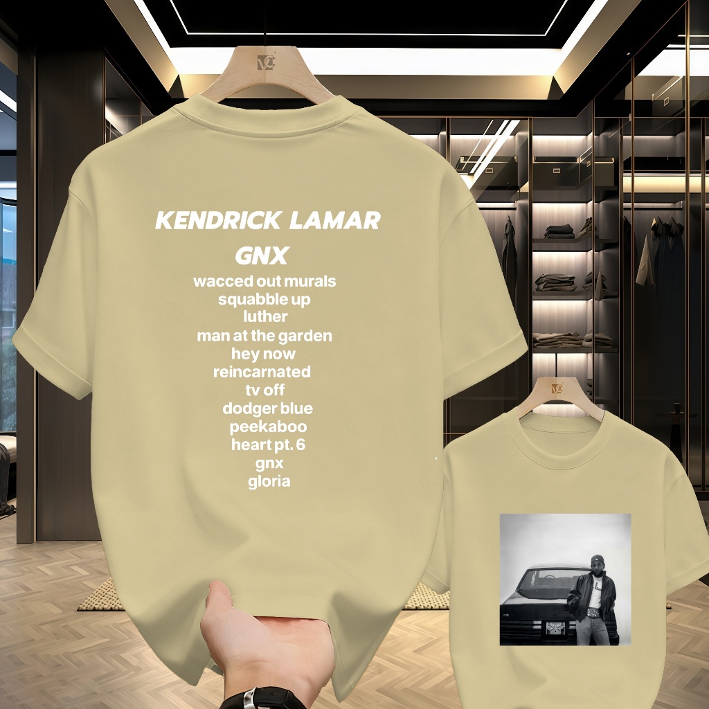 เสื้อยืด Kendrick Lamar X SZA GrandNational Tour 2025 GNX Album Graphic Print