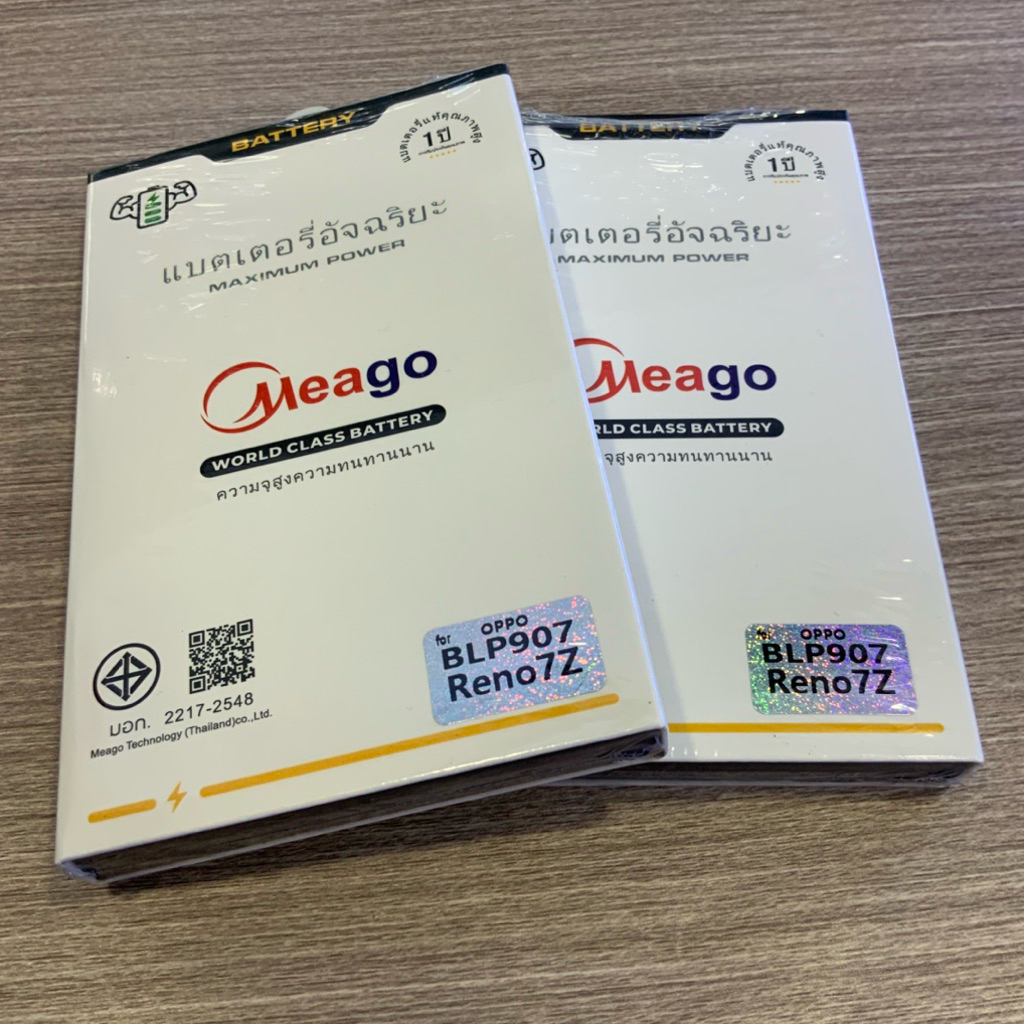 Meago Batery For สำหรับ oppo reno 7z reno 8z reno 5 reno 11F รับประกัน 1 ปี ฟรีชุดไขควง และกาว
