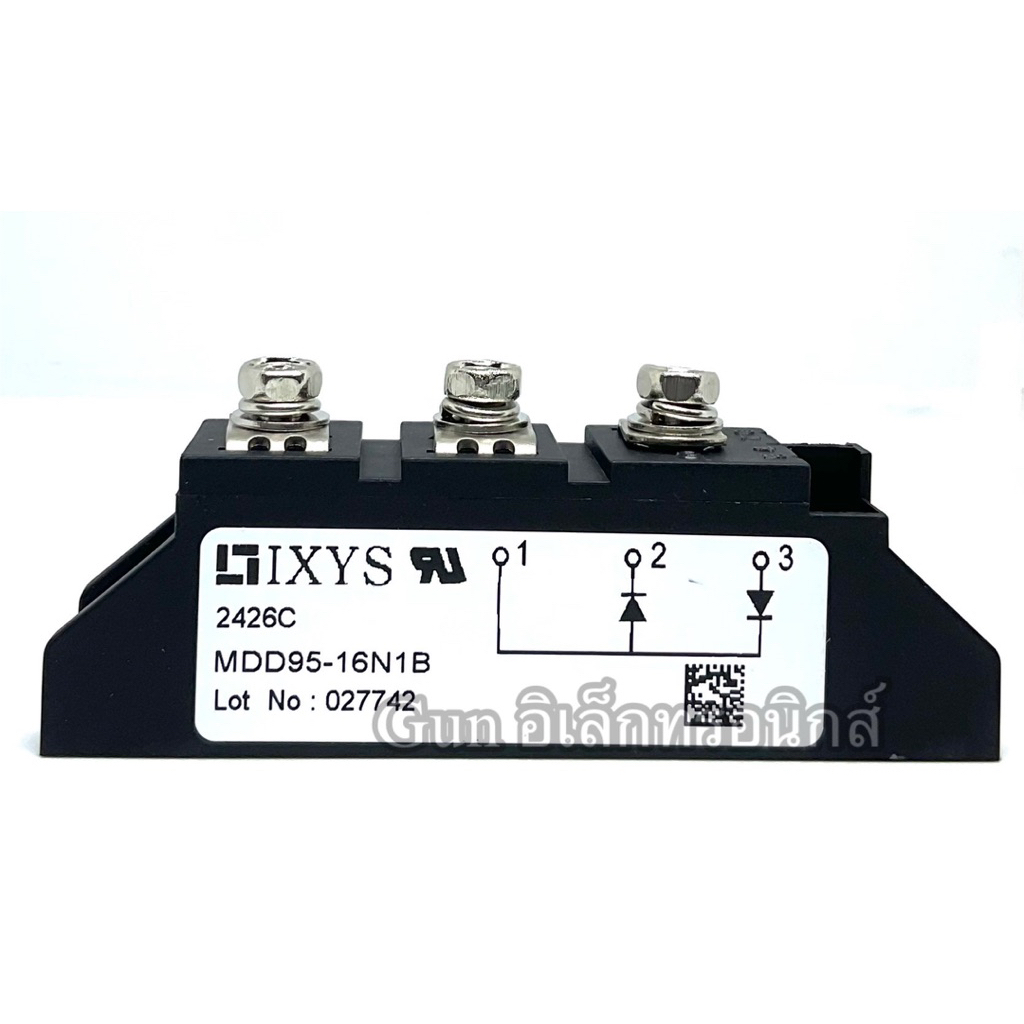 MDD95-16N1B โมดูล ไดโอดคู่ (Dual Diode Module)ทนแรงดันได้ 1600V Power Rectification การแปลงไฟ AC เป็