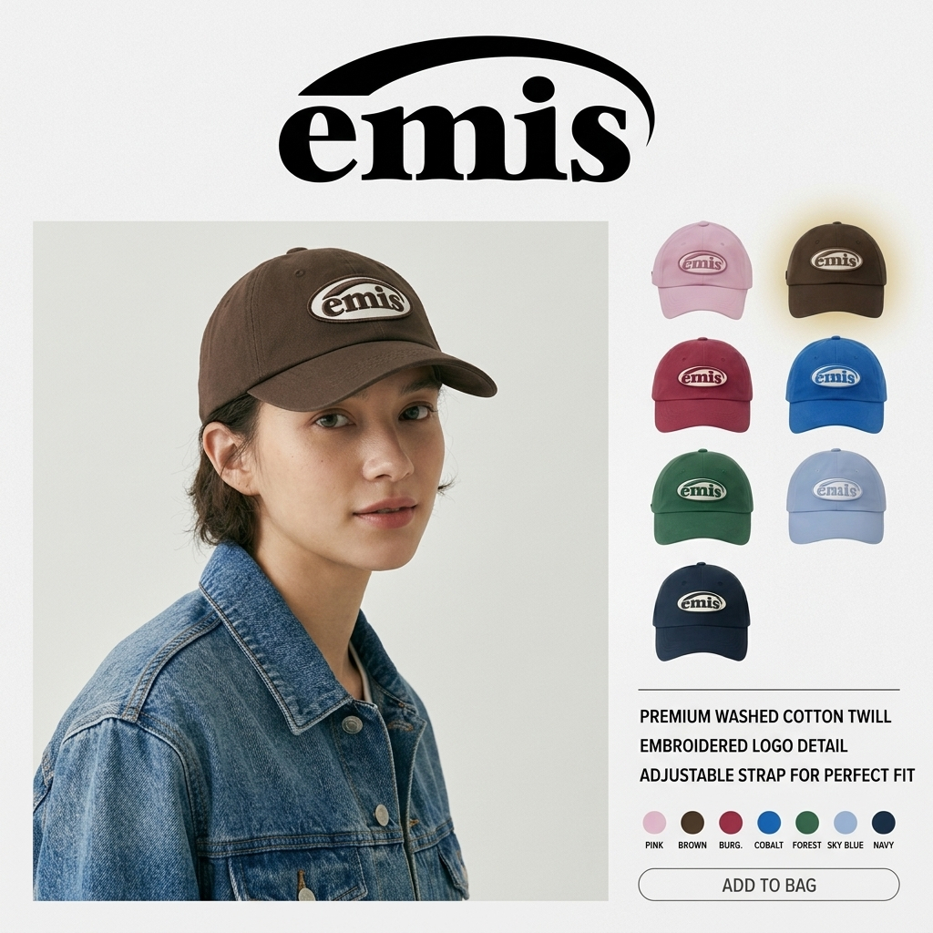 🎯หมวก EMIS WAPPEN (ของแท้) หมวกแก๊ปแฟชั่น ปักโลโก้ป้ายสุดฮิต ผ้านุ่มใส่สบาย Unisex จัดส่งด่วน ส่งฟรี!