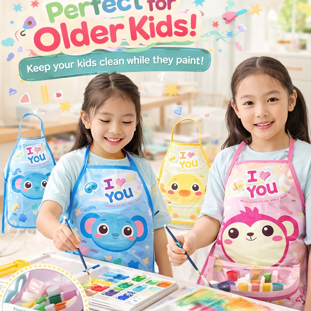 ผ้ากันเปื้อนเด็ก กันเปื้อนกินข้าว ผ้ากันเปื้อนทำกิจกรรม กันน้ำ Baby Bib สำหรับเด็ก Baan Raya