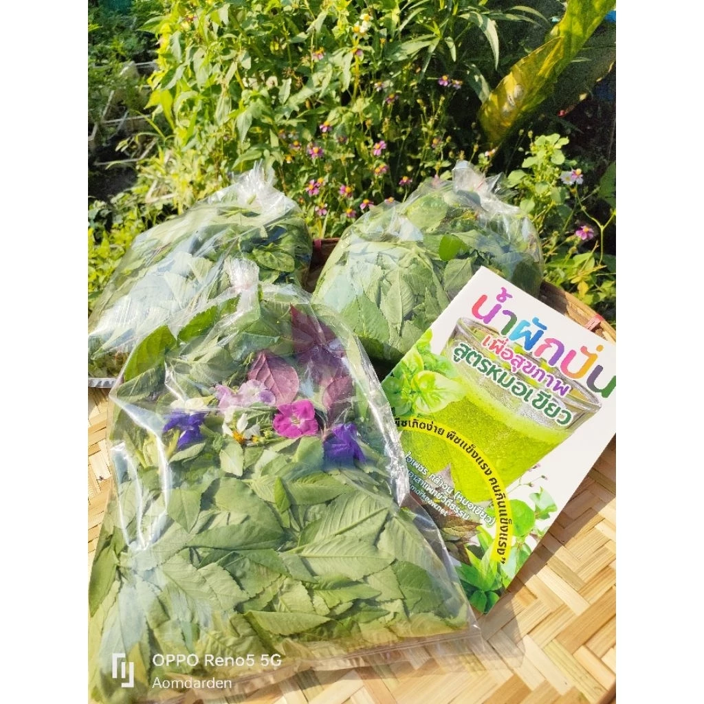 ผักสำหรับปั่น7-8ชนิดสมุนไพรสูตรหมอเขียวสำหรับปั่นหมอเขียว