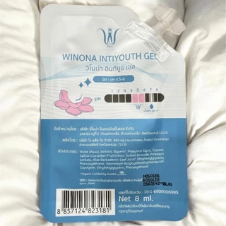 เจลหล่อลื่น เจลวิโนน่า Winona IntiYouth Gel (ไม่ระบุชื่อสินค้าหน้ากล่อง) เจลสำหรับน้องสาว ขนาดพกพา 8 ml