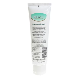 หมอมวลชน ไรฟา 15 เจลล้างหน้า (เขียว) RIFA 15 Facial Cleansing Gel ขนาด 120 g