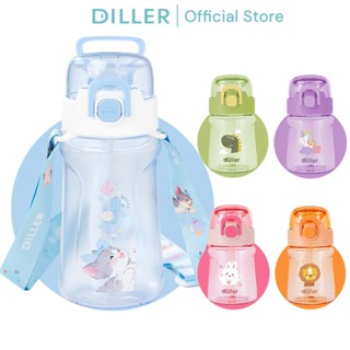 Diller ขวดน้ํา 400มล./550มล. พร้อมหลอดพร้อมหลอด Tritan, Bpa …