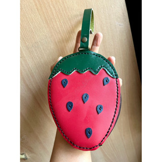 กระเป๋า ใส่เหรียญใส่แบงค์รูปสตอเบอรี่กระเป๋าหนังแท้ขนาด11.5x…