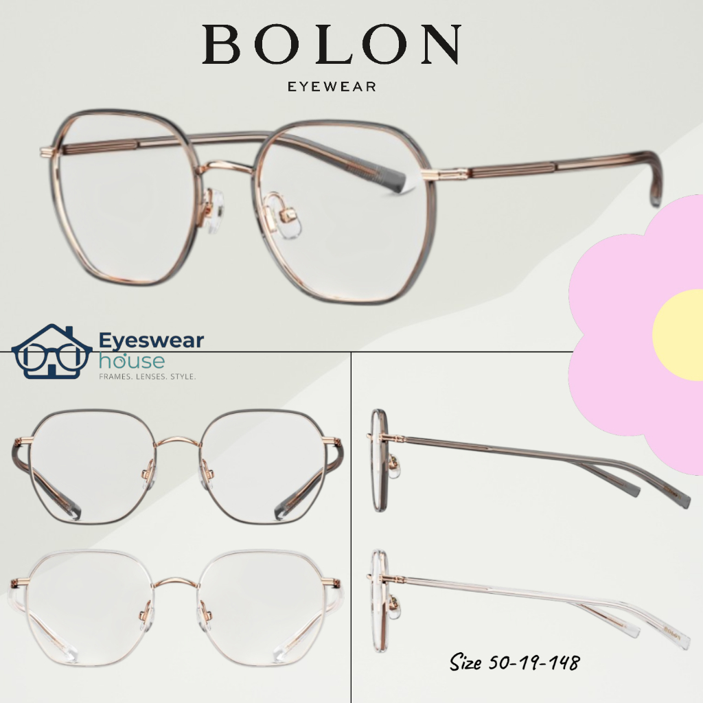 กรอบแว่นตา BOLON (BJ6173) พร้อมเลนส์สายตา