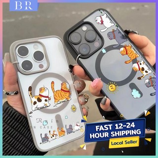 เคสโทรศัพท์น่ารักใสแบบแม่เหล็ก iPhone 17, 15 Pro, 14, 13, 11 ProMax, 14 PLUS วัสดุคุณภาพสูงกันตก รองรับชาร์จไร้สาย