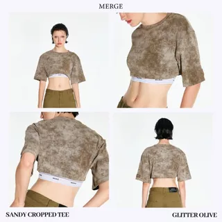Merge Official - Sandy Cropped Tee (พร้อมส่ง)