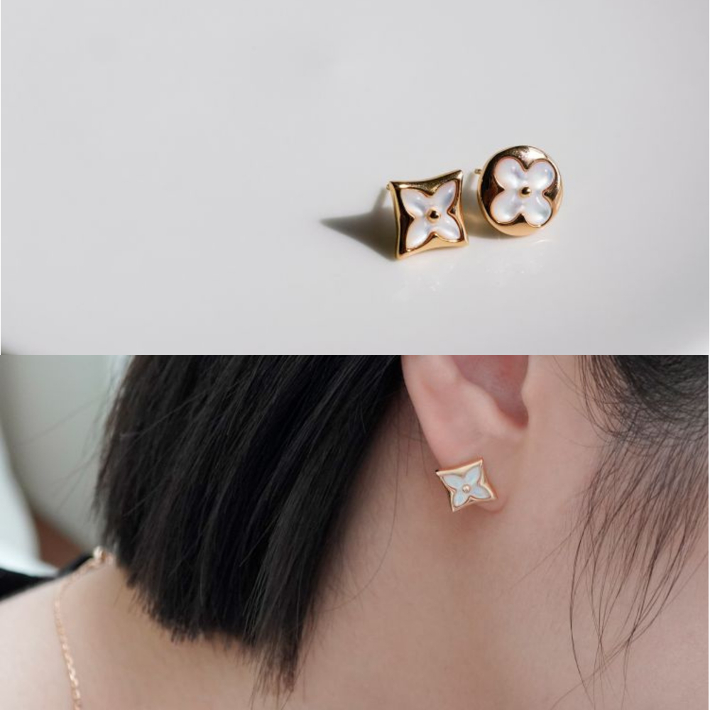 ต่างหู LV FLOWER สแตนเลส