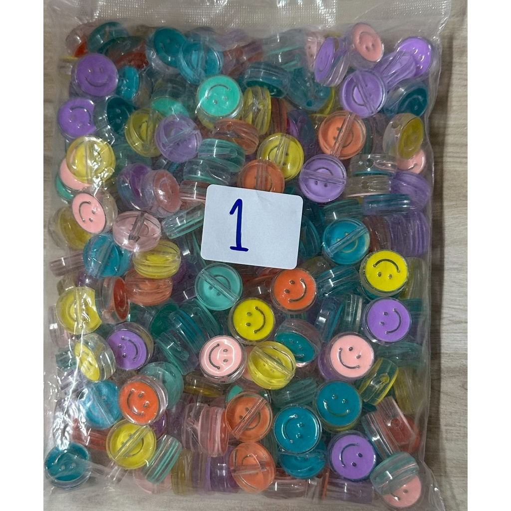 ลูกปัด เนื้องงาน อะคริลิค ถุง 500กรัม สินค้าDIY