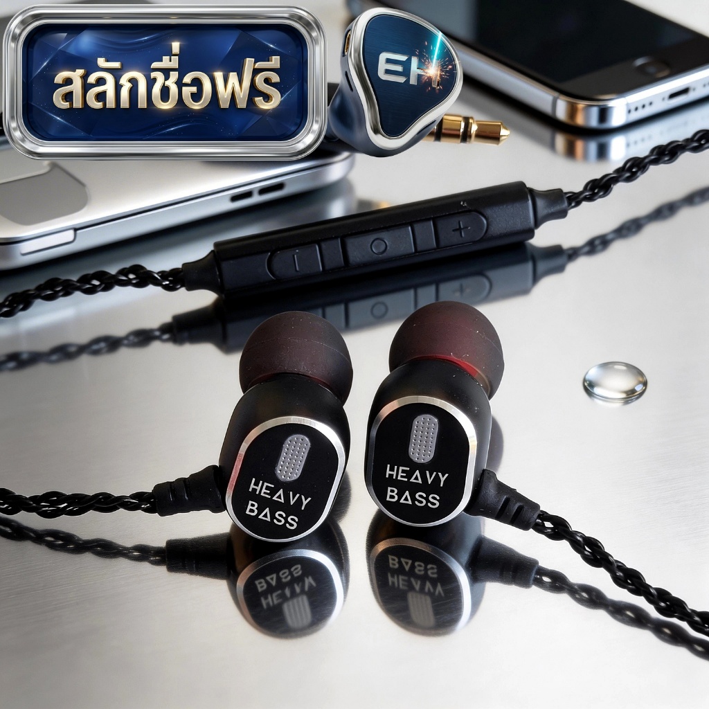[สลักชื่อฟรี] หูฟัง In-Ear รุ่น จารึก-S เบสแน่น มี DAC Type-C / 3.5mm - Elite BASS
