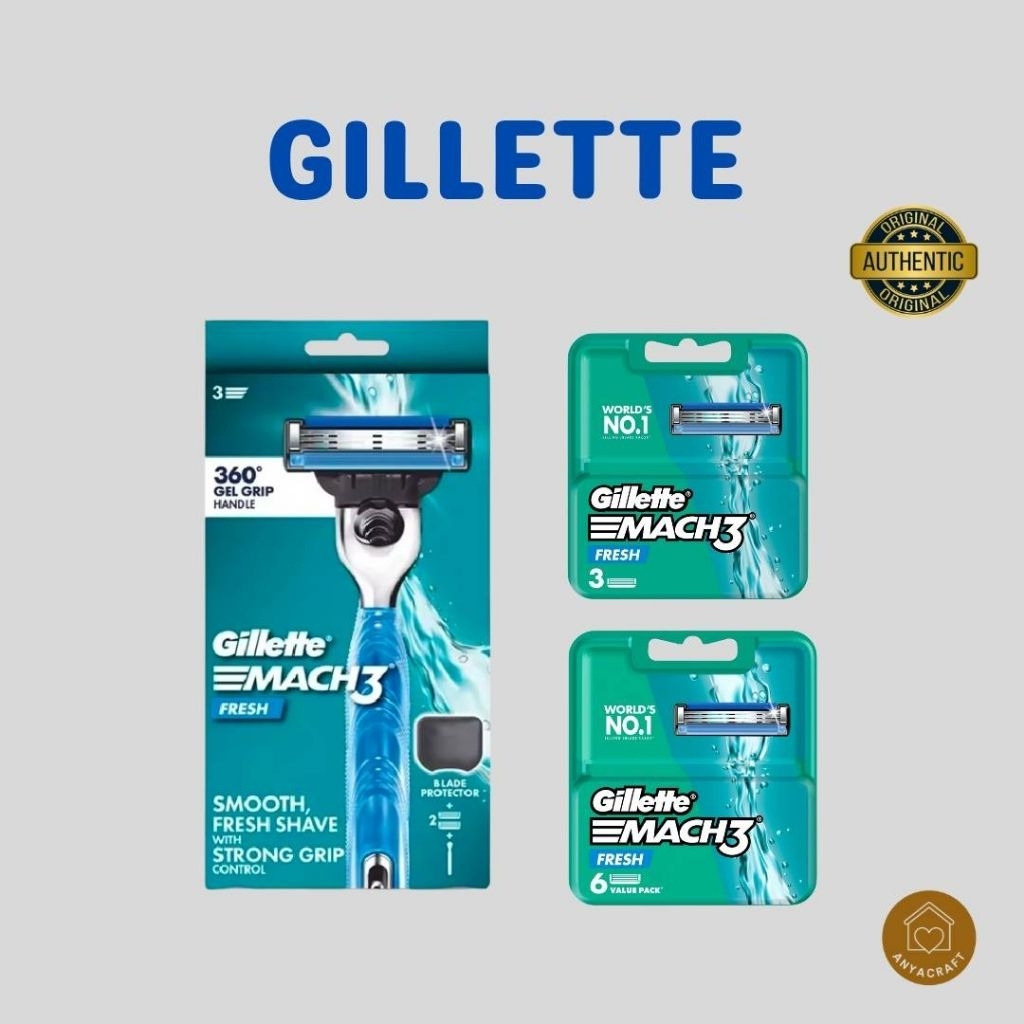 Gillette Mach3 freah ด้ามโกน - ใบมีดโกน