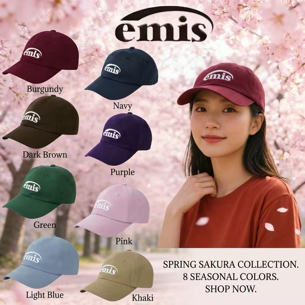 🧢🔥 [EMIS WAPPEN BALL CAP]  แฟชั่น Unisex สุดฮิต เข้าได้ทุกลุค ✅ ของแท้ 100% ส่งฟรี ไม่ต้องรอ