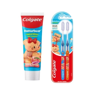Colgate Butterbear 100g. คอลเกต หมีเนย ยาสีฟันหมีเนย บัตเตอร์แบร์ 100 กรัม Limited Edition Toothpaste.