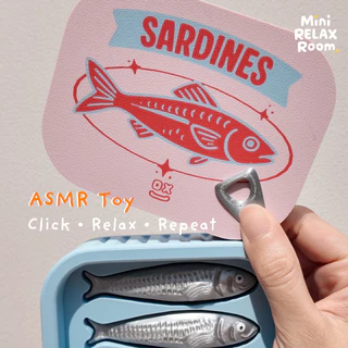 ของเล่นคลายเครียด ASMR ปุ่มกดเสียงเพราะ 3D Print ลายปลากระป๋อง | เสียงคลิกใส (Blue Switch) กดเพลิน ของขวัญสุดครีเอทีฟ